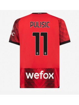 AC Milan Christian Pulisic #11 Heimtrikot 2023-24 Kurzarm